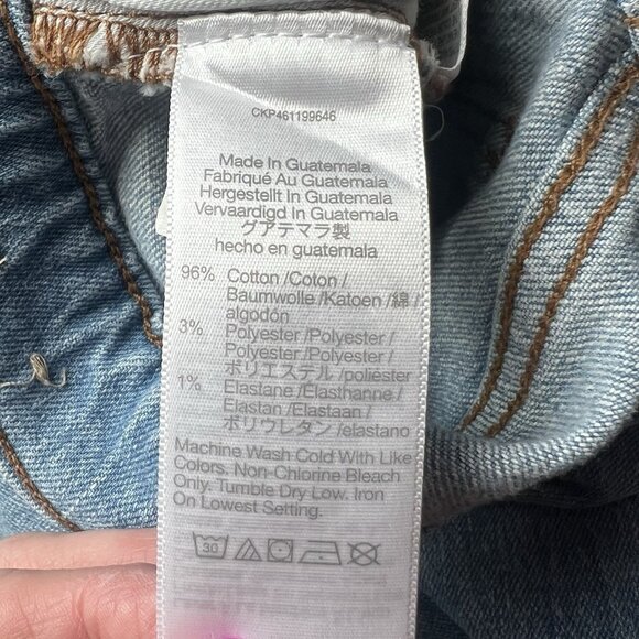 Madewell Women’s classic straight jeans size 25 high rise Cropped Blue Denim - Picture 11 of 13